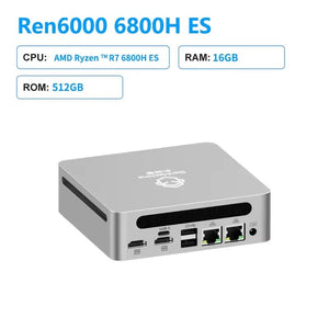 Planet Gates 16GB 512GB / AU / CHINA Genmachine AMD R7 Ryzen 7 6800H ES Mini PC Windows 11 WiFi 6 Gaming PC DDR5 4800MHz 4.4GHz CPU M.2 Display Computer Support 4K
