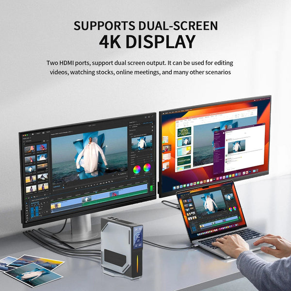 Planet Gates 16GB / 512GB EU FIREBAT S1 Mini PC 12th Alder Lake N100 16GB 512GB DDR4 MiniPC Gamers Desktops WiFi5 BT4.2 Computer RGB Visualization