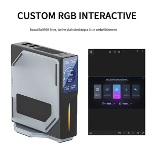Planet Gates 16GB / 512GB EU FIREBAT S1 Mini PC 12th Alder Lake N100 16GB 512GB DDR4 MiniPC Gamers Desktops WiFi5 BT4.2 Computer RGB Visualization