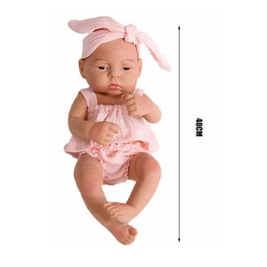 Planet Gates 16inch Full Body Silicone Bebe Reborn Doll Soft Dolls Lifelike Baby Vinyl Bebe Doll Cute Reborn Baby Doll For Girls Doll Toys