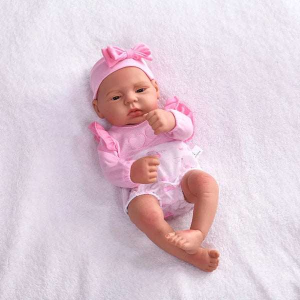 Planet Gates 16inch Full Body Silicone Bebe Reborn Doll Soft Dolls Lifelike Baby Vinyl Bebe Doll Cute Reborn Baby Doll For Girls Doll Toys