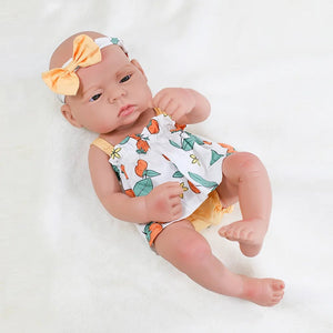 Planet Gates 16inch Full Body Silicone Bebe Reborn Doll Soft Dolls Lifelike Baby Vinyl Bebe Doll Cute Reborn Baby Doll For Girls Doll Toys