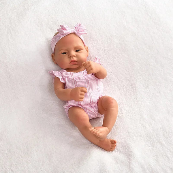 Planet Gates 16inch Full Body Silicone Bebe Reborn Doll Soft Dolls Lifelike Baby Vinyl Bebe Doll Cute Reborn Baby Doll For Girls Doll Toys