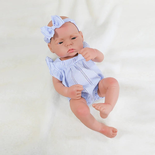 Planet Gates 16inch Full Body Silicone Bebe Reborn Doll Soft Dolls Lifelike Baby Vinyl Bebe Doll Cute Reborn Baby Doll For Girls Doll Toys