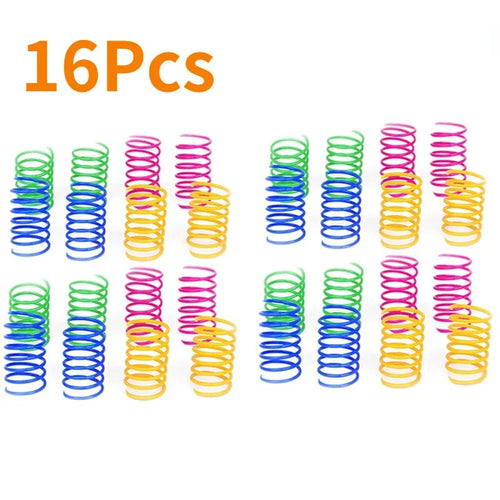 Planet Gates 16pc Kitten Coil Spiral Springs Cat Toys Interactive  Gauge Cat Spring Toy Colorful Springs Cat Pet Toy Pet Products
