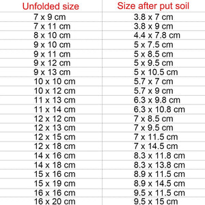 Planet Gates 16x18cm (100pcs) Biodegradable Nonwoven Fabric Nursery Plant Grow Bags Seedling Growing Planter Planting Pots Garden Eco-Friendly Ventilate Bag