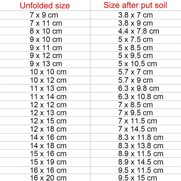 Planet Gates 16x18cm (100pcs) Biodegradable Nonwoven Fabric Nursery Plant Grow Bags Seedling Growing Planter Planting Pots Garden Eco-Friendly Ventilate Bag