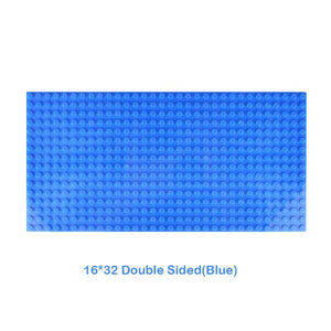 Planet Gates 16X32 Blue 32x32 Dots Double Sided Baseplate for Building Brick 16x16 City Classic Block Plates DIY Plastic Small Block Assembly Part Toy