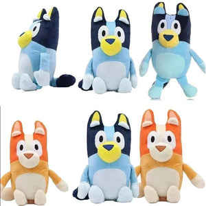 Planet Gates 17/28cm Bluey & Bingo Family Plush Toys - Cartoon Dog Stuffed Animals, Soft Plush Dolls, Perfect For Birthday & Christmas Gifts