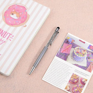 Planet Gates 17 / black Multicolor Metal Crystal Ballpoint Pen Custom Logo Pen Wedding Souvenir Advertising Gift School Teacher Office Stationery Pens