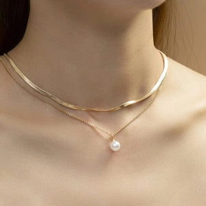Planet Gates 17 YWZIXLN 2021 Trend Elegant Jewelry Wedding Big Pearl Necklace For Women Fashion White Imitation Pearl Choker Necklace N0179
