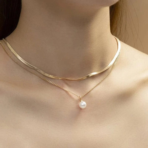 Planet Gates 17 YWZIXLN 2021 Trend Elegant Jewelry Wedding Big Pearl Necklace For Women Fashion White Imitation Pearl Choker Necklace N0179