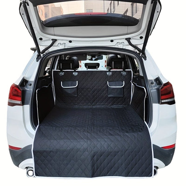 1pc Car Trunk Mat, With Storage Bag, Bottom Drop Plastic Non-slip Pet Trunk Mat, Non-slip Mat, Dirty Resistant Trunk Mat