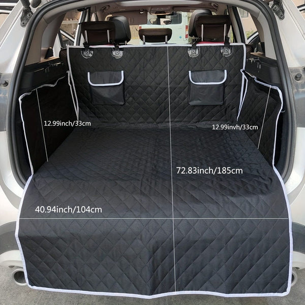 Planet Gates 170*185cm 1pc Car Trunk Mat, With Storage Bag, Bottom Drop Plastic Non-slip Pet Trunk Mat, Non-slip Mat, Dirty Resistant Trunk Mat