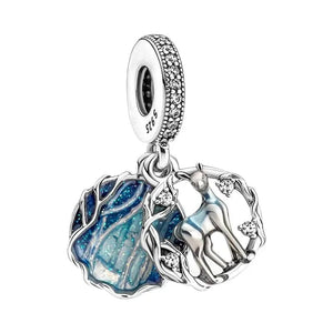 Planet Gates 172 New 925 Sterling Silver Disney Princess Original model production Charm FIT Pandora Bracelet DIY Ladies Jewelry  Christmas Gift