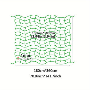 Planet Gates 179.83*359.92cm 1pc Garden Trellis For Climbing Plants Outdoor, Trellis Netting For Cucumber, Tomato, Plant Trellis Net With 10.16x10.16 Cm Mesh As Vegetable Trellis For Grape, Bean, Growing Pea