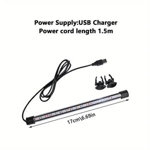 Planet Gates 17cm - USB / CN Plug 17-47cm Aquarium LED Lighting Submersible Mood Lamp USB Waterproof Fish Tank Decorative Plant Grow Light Accessories  110-240V