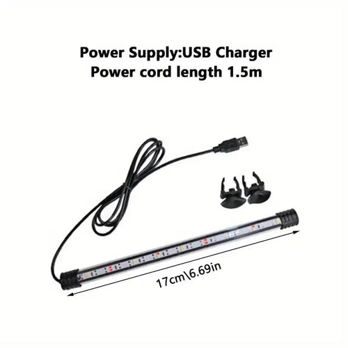 Planet Gates 17cm - USB / CN Plug 17-47cm Aquarium LED Lighting Submersible Mood Lamp USB Waterproof Fish Tank Decorative Plant Grow Light Accessories  110-240V