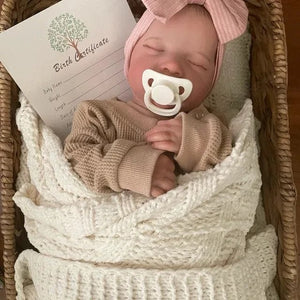 Planet Gates 17inch Levi Reborn Baby Doll Already Painted Finished Sleeping Newborn Baby Size 3D Skin Visible Veins Collectible Art Doll