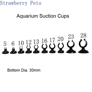 Planet Gates 17mm 5pcs Black  Aquarium Suction Cup Air Tube Holder Sucker for Fish Tank Pump Oxygen Air Tube Fixing Clip  Aquarium Accessories