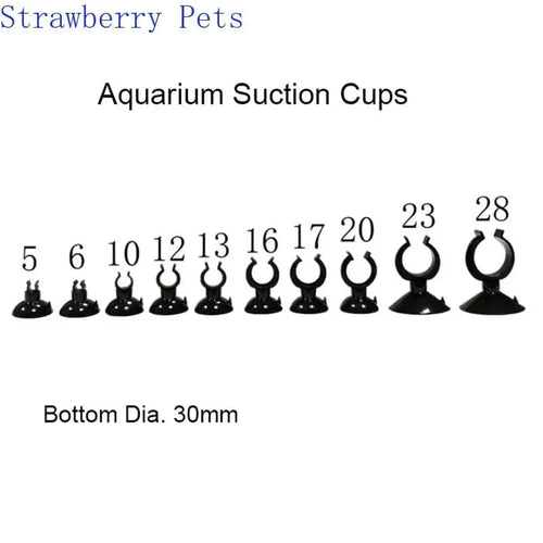 Planet Gates 17mm 5pcs Black  Aquarium Suction Cup Air Tube Holder Sucker for Fish Tank Pump Oxygen Air Tube Fixing Clip  Aquarium Accessories