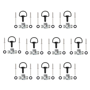 Planet Gates 17MM black For DUCATI For BMW 14mm/17mm Universal Race Fairing Fasteners Quick Release D-RING 1/4 Turn Rivet Motorcycle Racing bolts screws