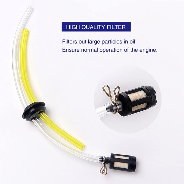 Planet Gates 17pcs 17pcs Fuel Pipes Set Flexible Fuel Pipes Gasoline Filter Primer Bulb Gasket Pipe Candle Brusher For Brusher, Chainsaw, 30cm