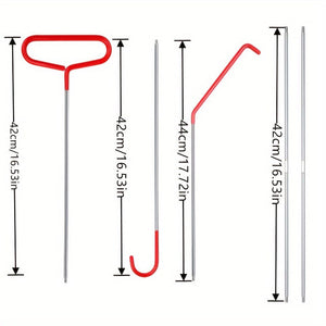 Planet Gates 17pcs 1set 17pcs Car Tool Kit: Roadside Emergency Kit With Long Reach Grabber, Air Wedge Bag Pump, Non-Marring Wedge & Carrying Bag - Automotive Kit
