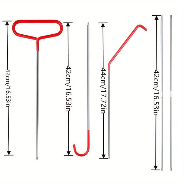 Planet Gates 17pcs 1set 17pcs Car Tool Kit: Roadside Emergency Kit With Long Reach Grabber, Air Wedge Bag Pump, Non-Marring Wedge & Carrying Bag - Automotive Kit