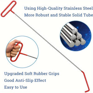 Planet Gates 17pcs 1set 17pcs Car Tool Kit: Roadside Emergency Kit With Long Reach Grabber, Air Wedge Bag Pump, Non-Marring Wedge & Carrying Bag - Automotive Kit