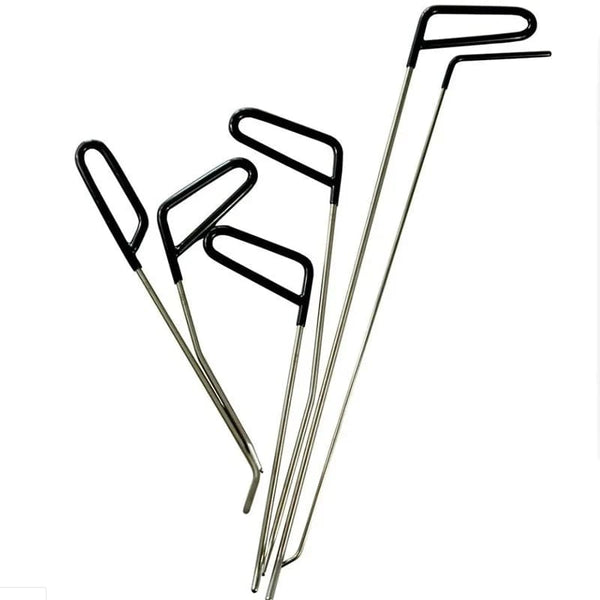 Planet Gates 17Pcs 6/17Pcs Car Dent Repair Hooks Stainless Steel Push Rods Car Body Dent Removal Crowbar Kit  Automotive Ding Hail Puller Set