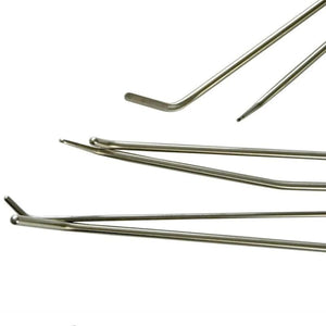 Planet Gates 17Pcs Car Hook Rods Paintless Dent Repair Hail Remover Hooks Rods Kits Auto Body Dents Stainless Steel Hands Tools