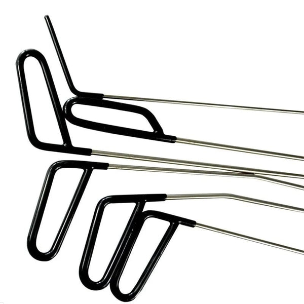 Planet Gates 17Pcs Car Hook Rods Paintless Dent Repair Hail Remover Hooks Rods Kits Auto Body Dents Stainless Steel Hands Tools