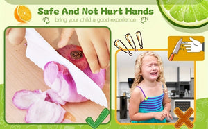 Planet Gates 17pcs Montessori Kitchen Tools Cooking Set - Real Cooking Experience for Kids