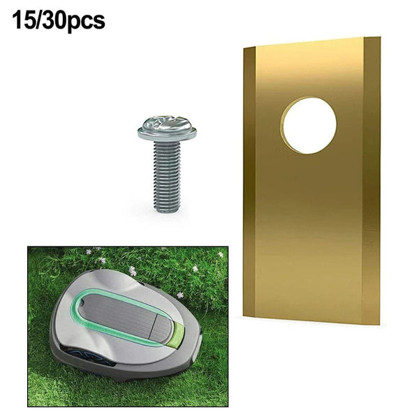 Planet Gates 18/30pcs Lawn Robot Blade Golden Blade Screws Kit For Worx Robotic Lawnmowers Replacement Garden Power Tools Parts