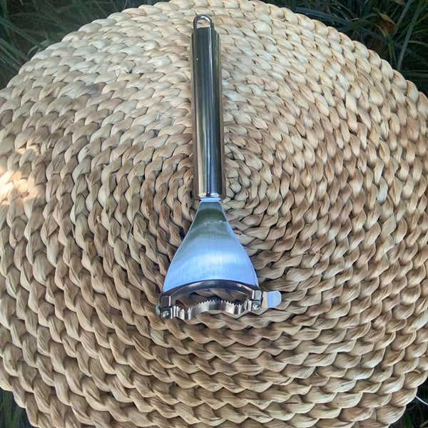 Planet Gates 18*6.5cm 1pc Ergonomic Stainless Steel Corn Planer And Peeler - Effortlessly Remove Cobs And Shuck Corn With Ease