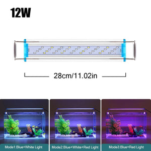 Planet Gates 18~70CM Super Bright Lamp LED Aquarium Light For Aquatic Plant Fish Tank Extensible Clip Lamp 90~260V
