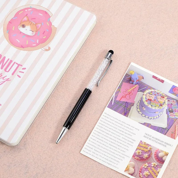 Planet Gates 18 / black Multicolor Metal Crystal Ballpoint Pen Custom Logo Pen Wedding Souvenir Advertising Gift School Teacher Office Stationery Pens