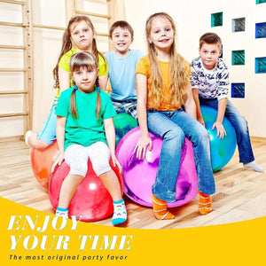 Planet Gates 18" Hopper Ball with Handle Bouncing Ball Marble Bouncy Balls Hopping Toys Inflatable Hop Ball Jumping Ball for Boys Girls