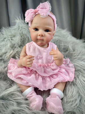 Planet Gates 18 Inch Bettie Full Body Soft Silicone Vinyl Girl Reborn Baby Doll With Painted Lifelike Hair Bebe Reborn Toys