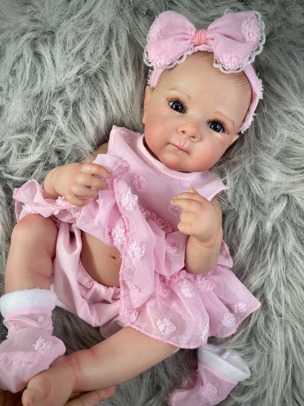 Planet Gates 18 Inch Bettie Full Body Soft Silicone Vinyl Girl Reborn Baby Doll With Painted Lifelike Hair Bebe Reborn Toys
