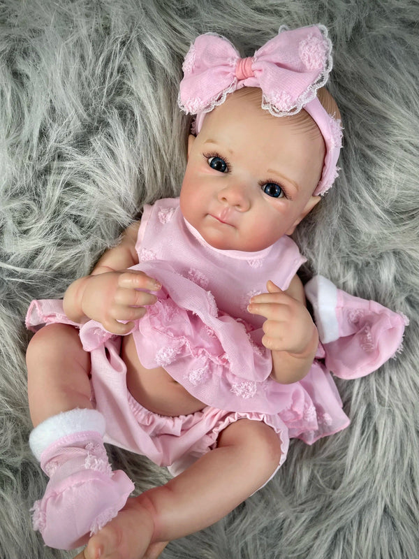 Planet Gates 18 Inch Bettie Full Body Soft Silicone Vinyl Girl Reborn Baby Doll With Painted Lifelike Hair Bebe Reborn Toys
