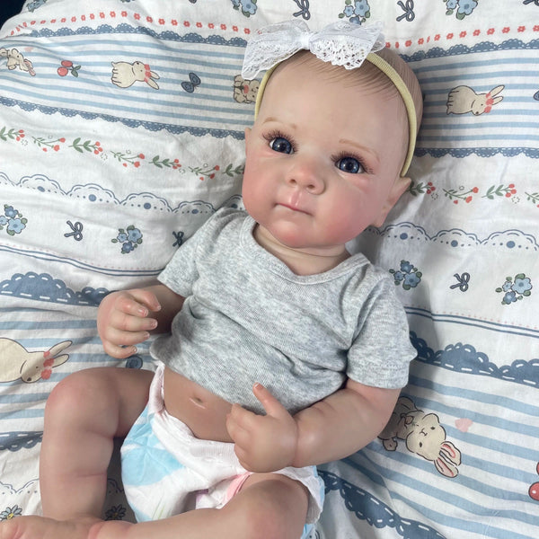 Planet Gates 18 Inch Bettie Full Body Soft Silicone Vinyl Girl Reborn Baby Doll With Painted Lifelike Hair Bebe Reborn Toys