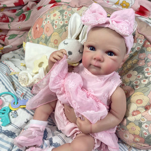 Planet Gates 18 Inch Finished Reborn Baby Doll Full Silicone Vinyl Girl Washable Bettie With Painted Lifelike 3D Skin Reborn Christmas Toys
