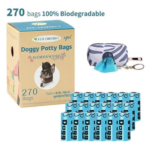 Planet Gates 18 Rolls - Gray Bag Pet Garbage Bag Environmentally Friendly Degradable Dog Fecal Bag Dog Kitten Poop Fecal Collect Bag Pet Hygiene Cleaning Product