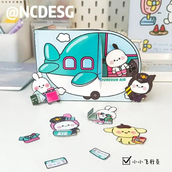 Planet Gates 18 Sanrio Kawali My Melody Cinnamoroll Pochacco Pompompurin Sticker Games Quiet Book Funny Diy Anime Girls Gift Gift Toys For Kids