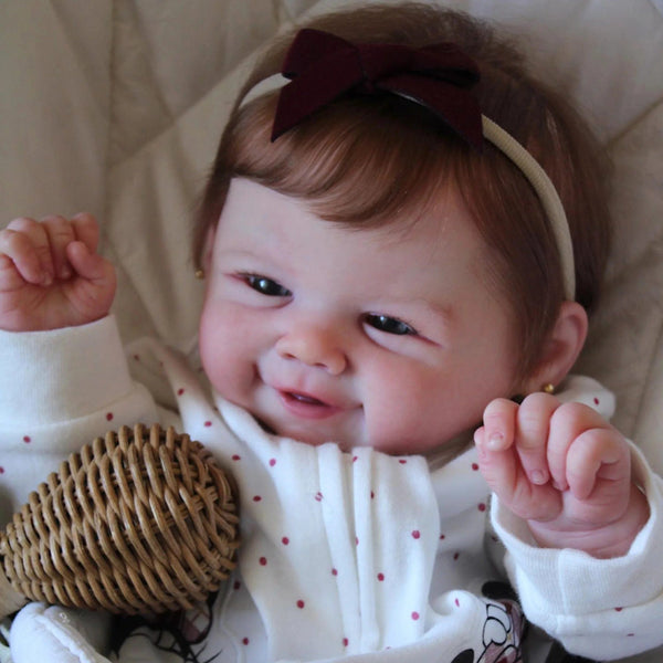 Planet Gates 18" Vivienne Boy/Girl Full Body Silicone Vinyl Doll Painted Baby Doll With Rooted Hair For Kid's Christmas Gift Muñecas Reborn