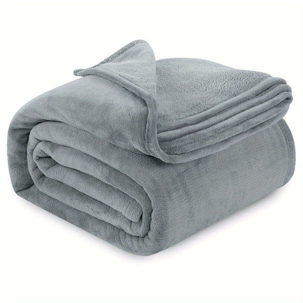 Planet Gates 180.01*200.0cm 1pc Grey Throw Blanket, Soft Flannel Fleece Blankets Anti-Static Microfiber Bed Blanket For Couch Bed Sofa Travel Camping, School Essentials For Dorm