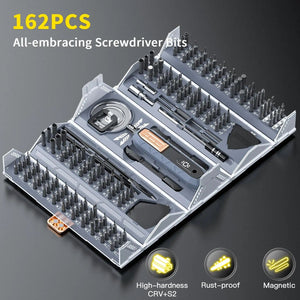 Planet Gates 180 in 1 180 in 1 Precision Screwdriver Set Magnetic Drill Bits Professional Hand Repair Tools for iPhone Watch Glasses with Storage Box