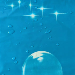 Planet Gates 180cm*180cm 1pc Floral Lawn Butterfly Printed Shower Curtain, Waterproof PEVA Shower Curtain With 12 Hooks, Decorative Bathtub Partition Curtain, Bathroom Accessories